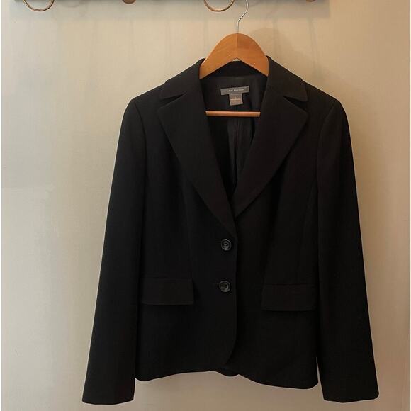 Ann Taylor 4 Black Blazer Jacket | Classic Career Fit, Fully Lined, Tailored - Picture 5 of 7